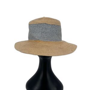 Pollywood Straw Raffia Woven Sun Panama Hat Beach Gardening Boho Coastal